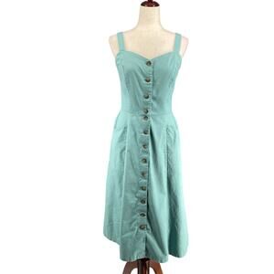 Emmy Design Italy The Swirling Sundress Womens 8 Green Romantic Cottagecore Boho